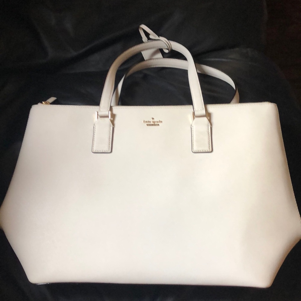 Cream Kate spade large tote